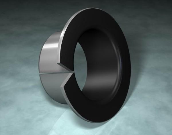 Bucha autolubrificante para turbina hidroelétrica